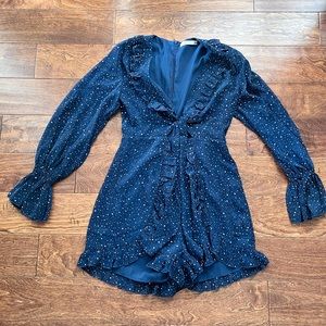 Polka Dot Long Sleeve Romper